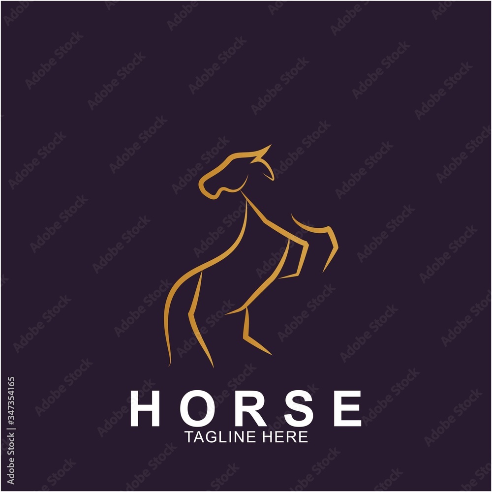 Horse Logo with modern concept Horse Logo with modern concept