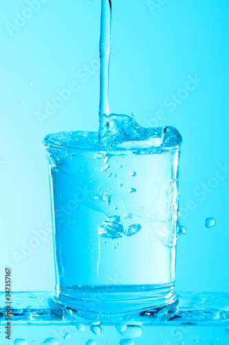 Glass of plain water 