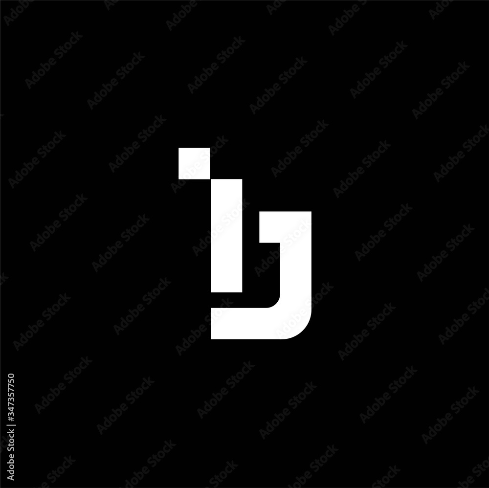 Obraz premium logo letter bj , logo letter bj abstract , logo letter bj unique 