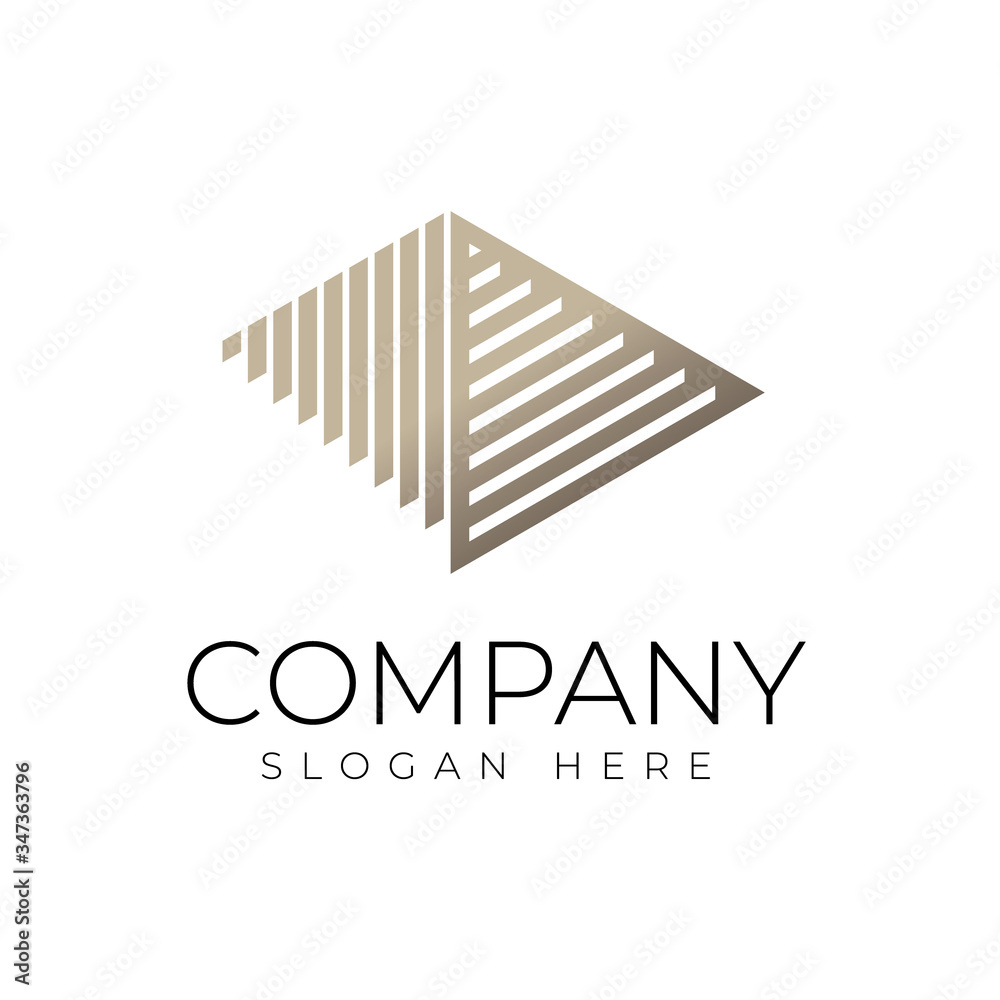 the staircase logo forms a pyramid, suitable for architectural and construction company logos the staircase logo forms a pyramid, suitable for architectural and construction company logos