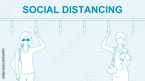 Keeping distance for infection risk