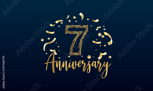 Tableau sur toile Anniversary celebration background