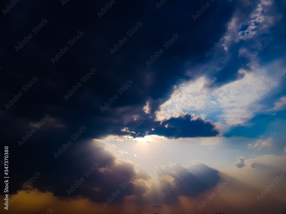 beautiful dramatic black clouds at sunset time beautiful dramatic black clouds at sunset time