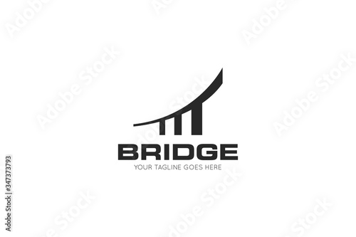 bridge logo and icon vector illustration design template