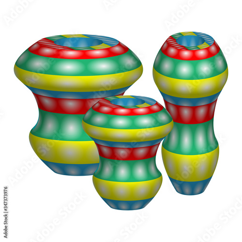 Antiques. barrel-shaped or jug-shaped decoration. Great for home decoration or design. vector illustration