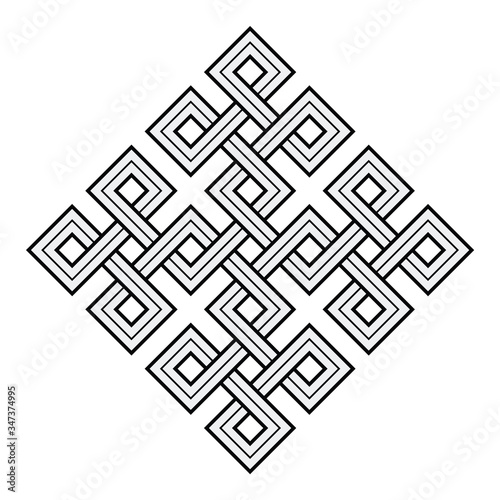 Viking Decorative Knot - Interweaved Squares