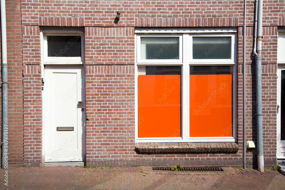 Old Dutch generic house fronts / facades in popular neighborhoods.