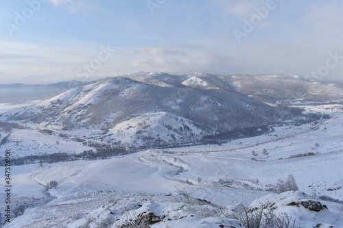 Winter mountain landscape