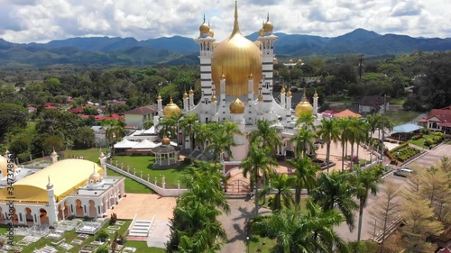 Aerial view of Masjid Ubudiah, Kuala Kangsar, Perak