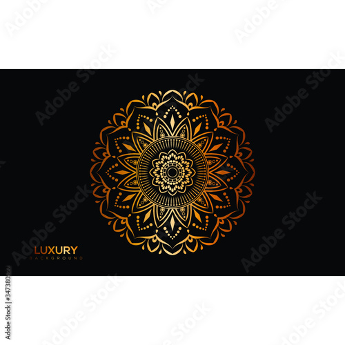 Luxury mandala background, decorative background with an elegant mandala design