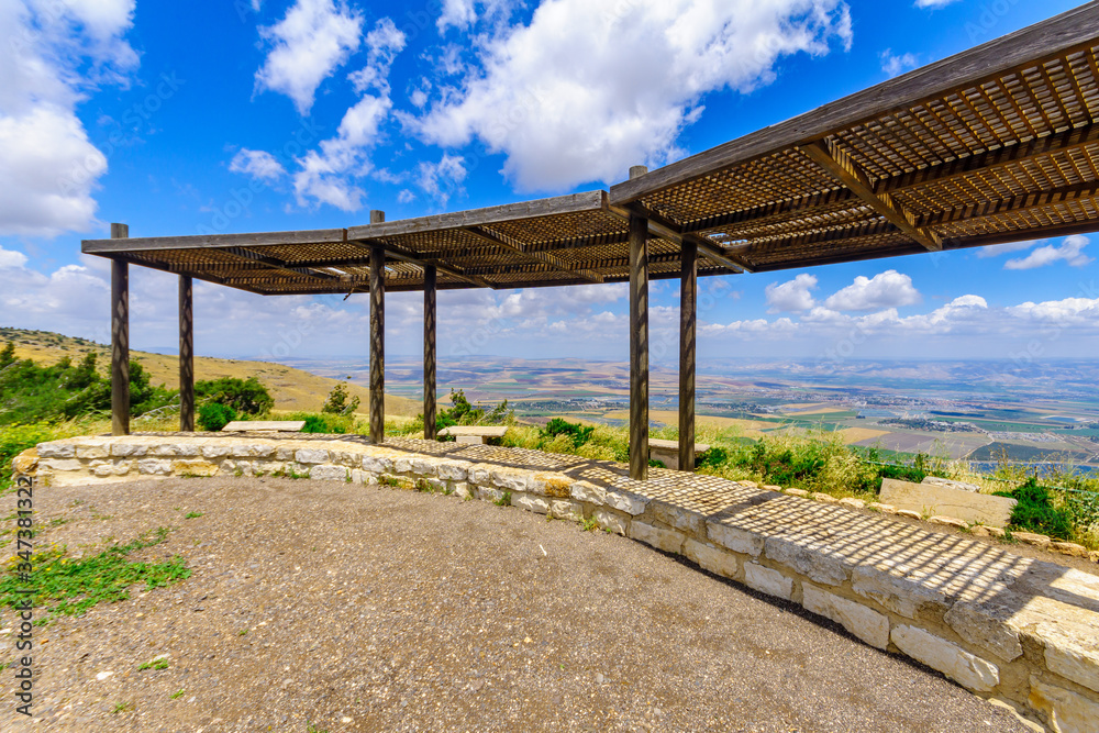 Dovi and Eran Shamir Lookout on the Gilboa ridge Dovi and Eran Shamir Lookout on the Gilboa ridge