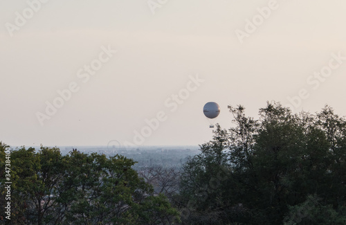 Air-balloon near Angkor-wat. Cambodia.