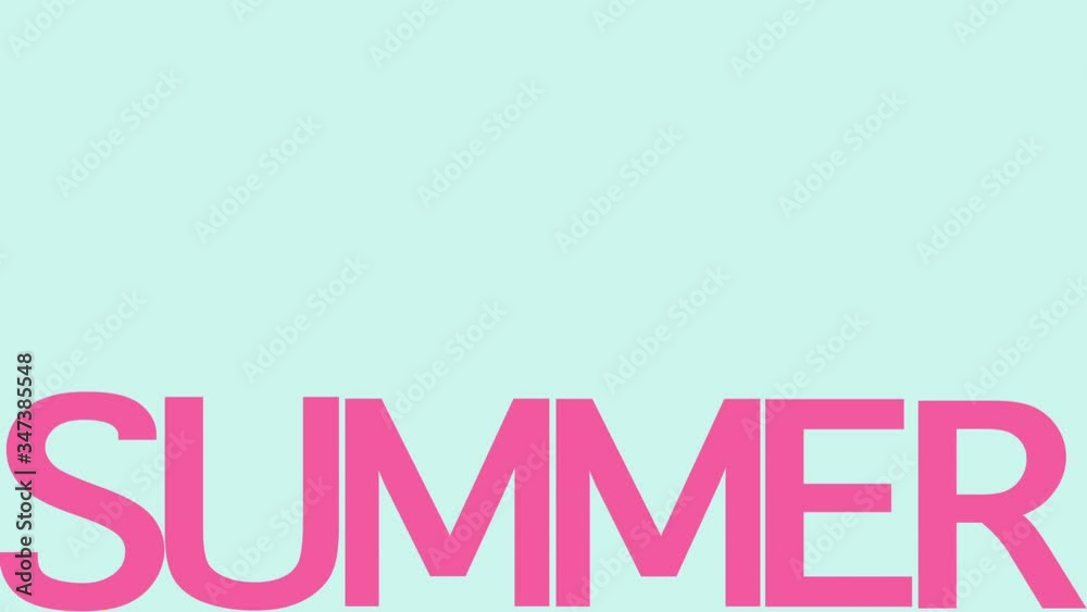 Summer sunny mood graphic animation. Motion text and typography bright watermelon and sun summer time motion intro or background Summer sunny mood graphic animation. Motion text and typography bright watermelon and sun summer time motion intro or background