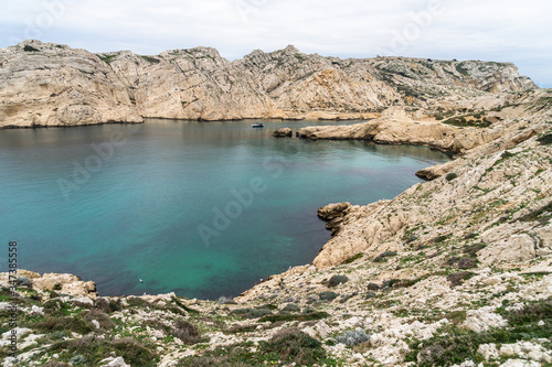 The scenic landscape of Ratonneau island, part of Frioul archipelago, Marseille, France