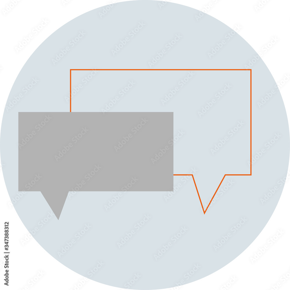 Message icon. Business icon. Color design icon Message icon. Business icon. Color design icon