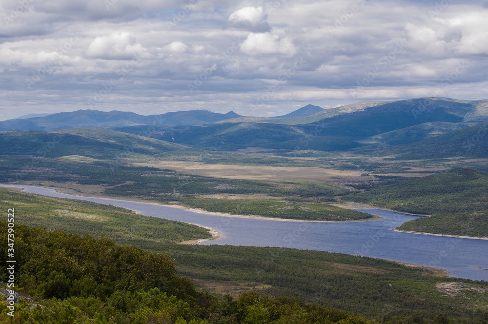 
Landscape from the hill in Magadan