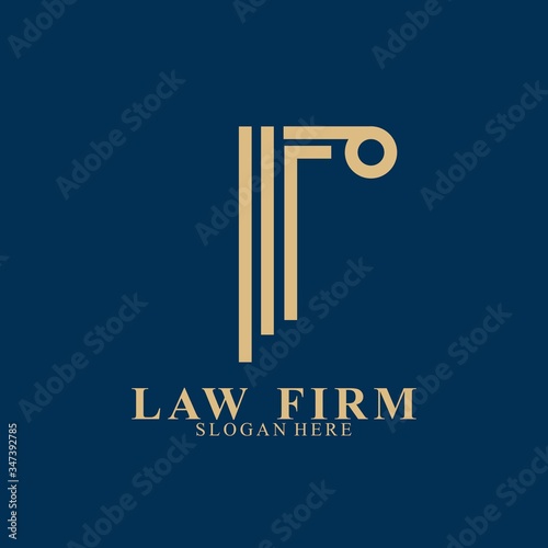 Law Firm Logo Design. Icon law firm vector