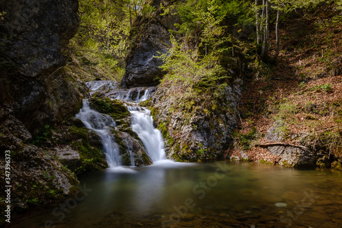 Fototapeta Naklejka Na Ścianę i Meble -  Beautiful Davca waterfalls in Slovenia in spring