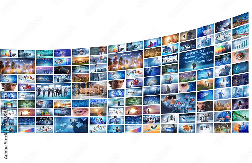 Collage of various business concepts Collage of various business concepts