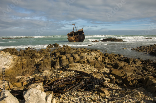 shipwreck at cape agulhas south africa