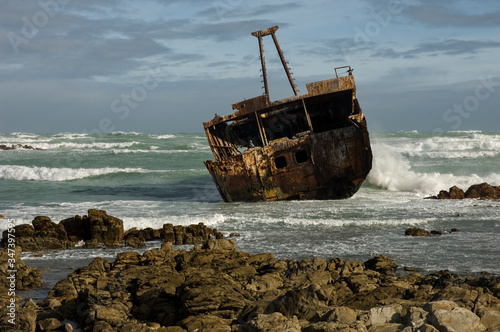 shipwreck on the beach