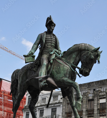 King Pedro IV statue in Porto