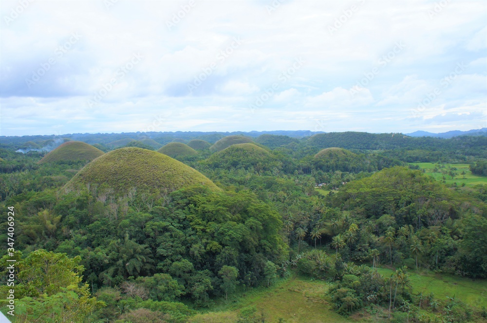 Fototapeta premium chocolate hills in bohol island