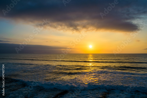 sunset over the sea © Aritz Tabuyo