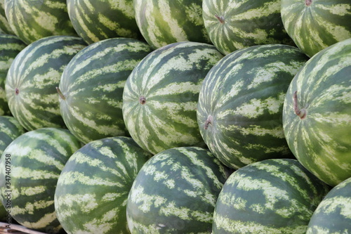 watermelons on market