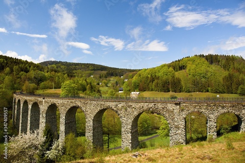 Railway viaduct, Krystofovo udoli, Czech Republic, Novina photo