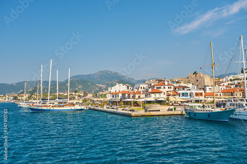 View over the beach of Marmaris