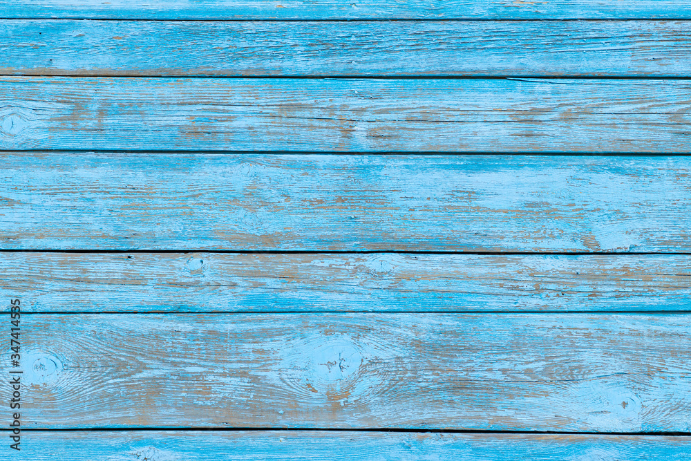 old blue wooden wall