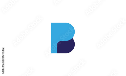 Free Download pb logo design . abstract p & b logo , modern and clean style . vector illustration - GFXLoad