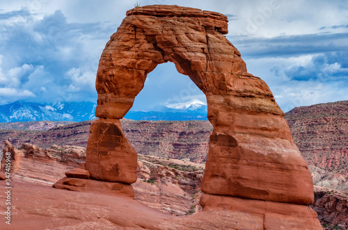 Canvas Print Delicate arch, Arches National Park. Utah, USA