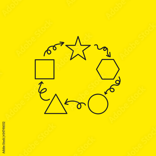 Development, evolution or change symbol