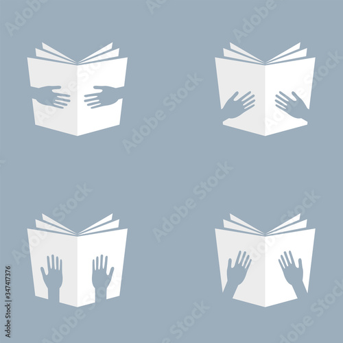 Hand hold books