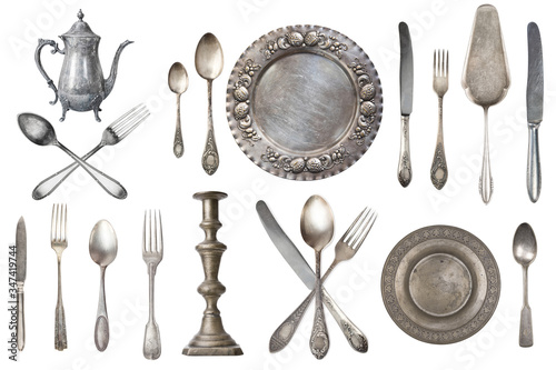 Set of a huge amount gorgeous old vintage items.