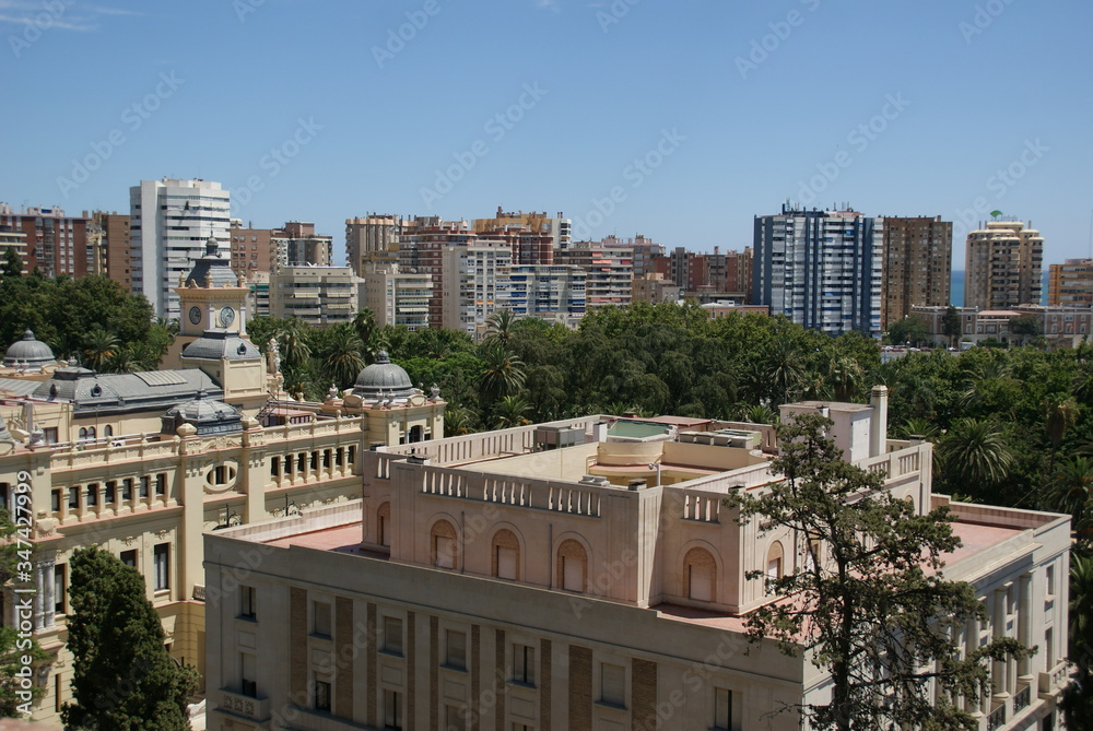 El Reales Alcazares à Malaga en Andalousie en Espagne