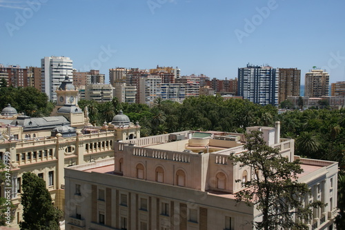 El Reales Alcazares à Malaga en Andalousie en Espagne