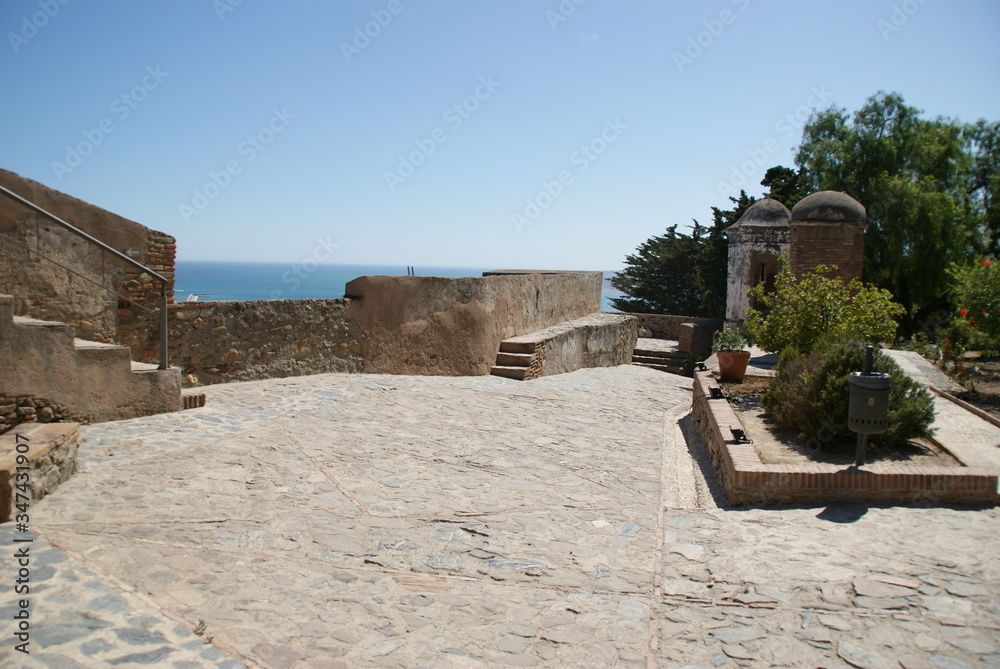 Château du Gibralfaro ou Castillo de Gibralfaro à Malaga en Andalousie en Espagne
