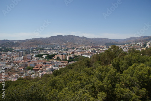 Château du Gibralfaro ou Castillo de Gibralfaro à Malaga en Andalousie en Espagne