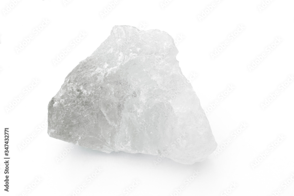 Alum stone isolated on white background. Alum stone isolated on white background.