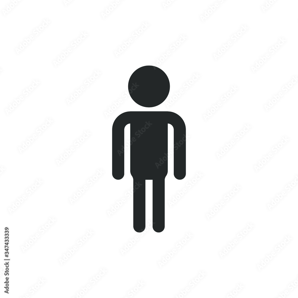 Single icon of a people vector illustration Single icon of a people vector illustration