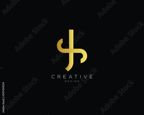 Alphabet letter JS SJ Logo Design Icon
