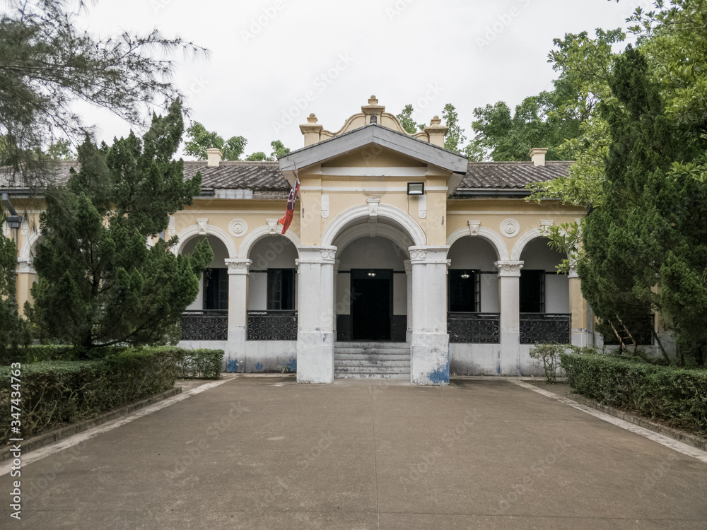 entrance to the chinese european style villa