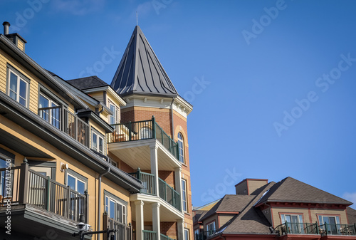 Canvas Print Exterior of a buildings in Europe