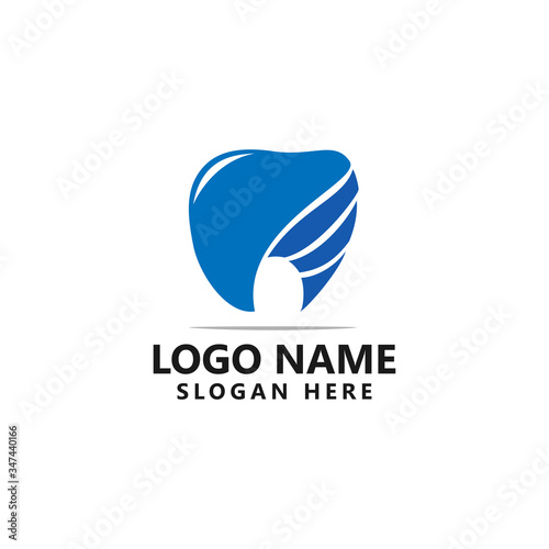 tooth logo design vector template