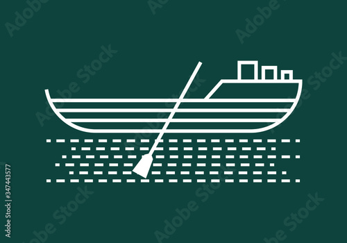 Boat icon image, boat icon illustration