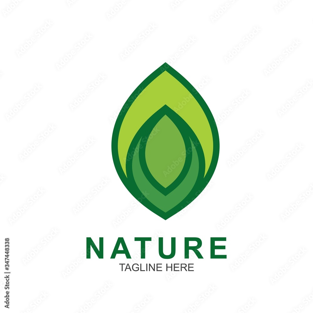 Leaf design logo Template Leaf design logo Template
