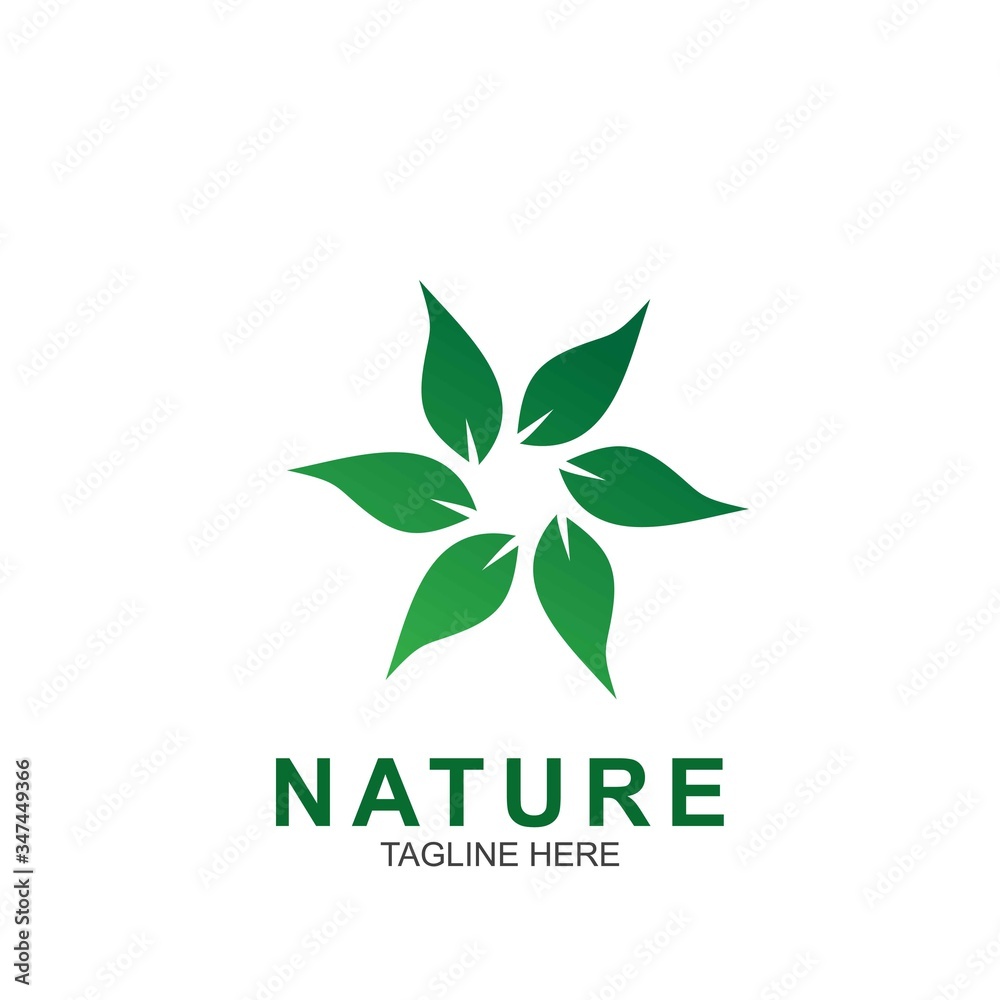 Leaf design logo Template Leaf design logo Template